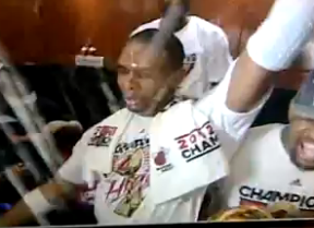 Chris Bosh S Amazing Champagne Celebration Of Nba Title Video Slam
