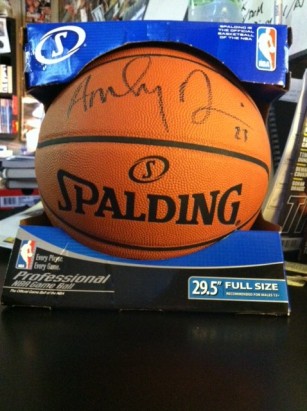 anthony davis signed basketball