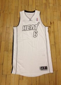 lebron james white heat jersey