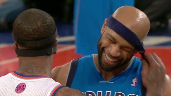 Vince Carter not bothered by J.R. Smith's headband antics - NBC Sports