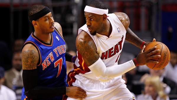 Carmelo Anthony scores 50 as Knicks keep streak alive vs. Heat