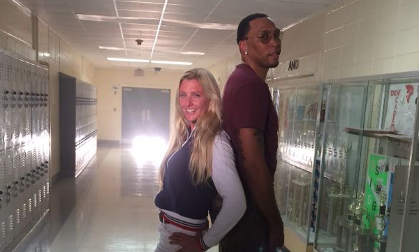 Shawn Marion and Kerstie Allen