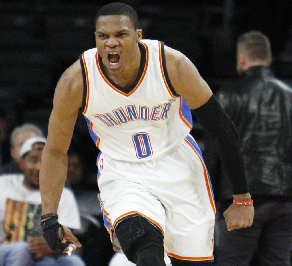 WATCH: Russell Westbrook destroys another rim for the Thunder