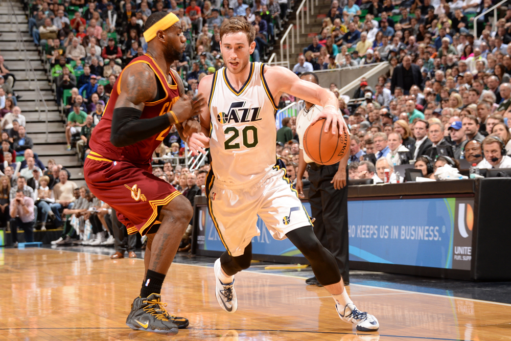 LeBron James went to check on Gordon Hayward in the locker room