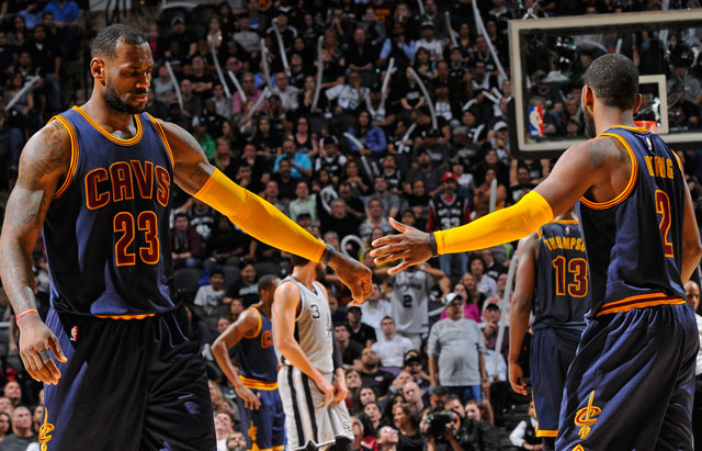 LeBron James and Kyrie Irving