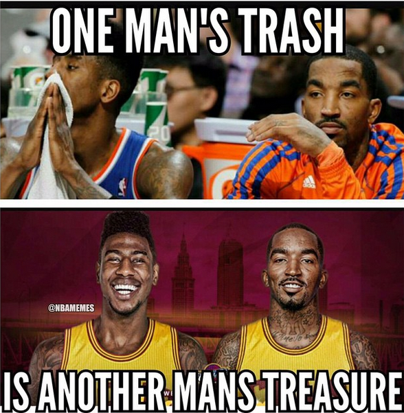 JR Smith on Knicks, Carmelo Anthony, Cavaliers, LeBron James Meme