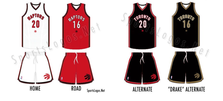 Raptors New Uniforms Include 'Drake Alternate