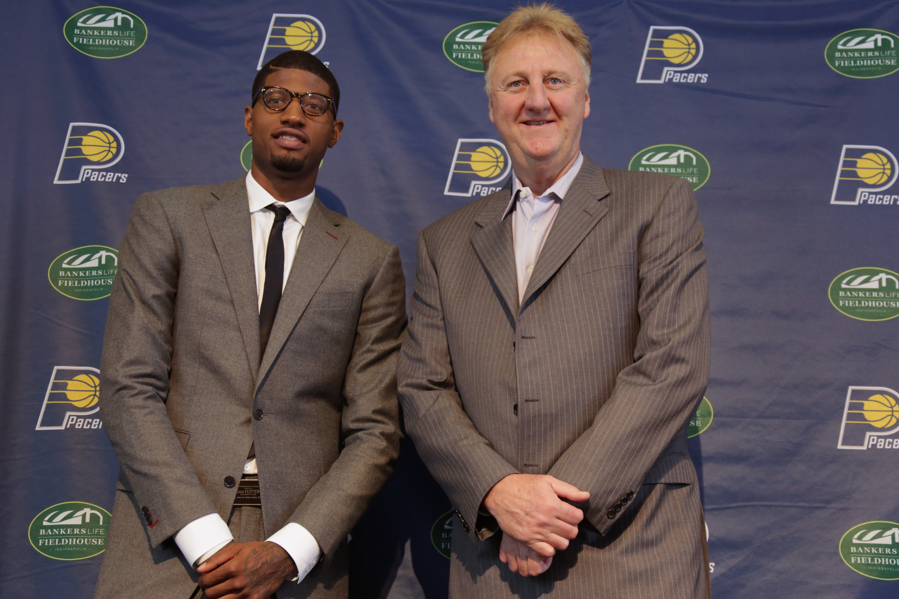 Paul George 'very happy' Larry Bird's back with Pacers