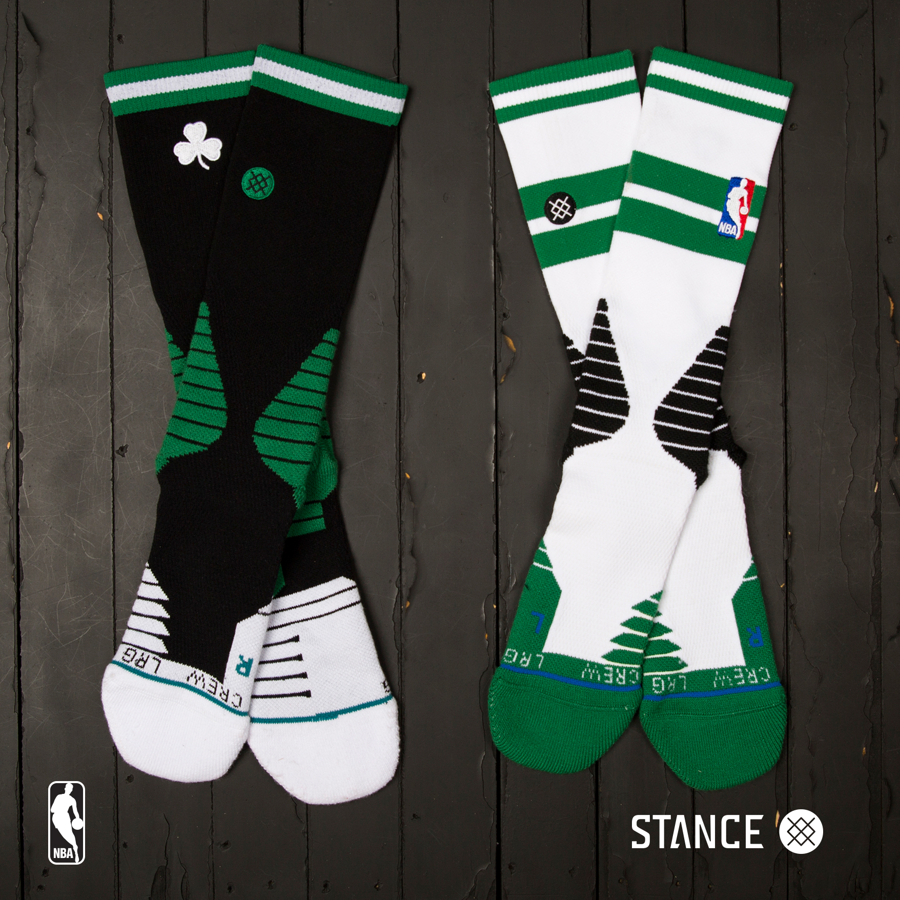 Stance x NBA Boston Celtics Socks 'Celtics Snakeskin' - Set of 2