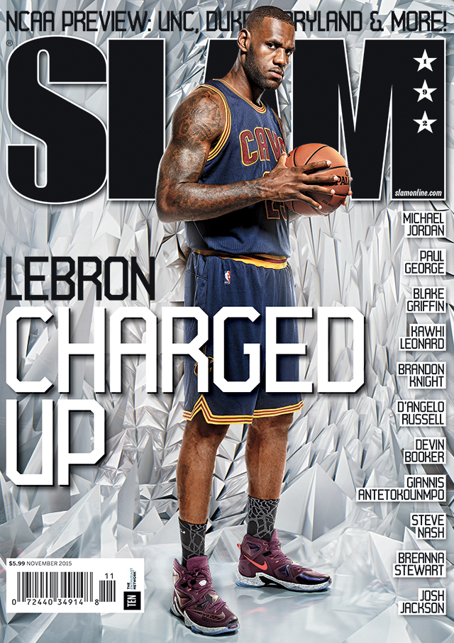 lebron james slam cover