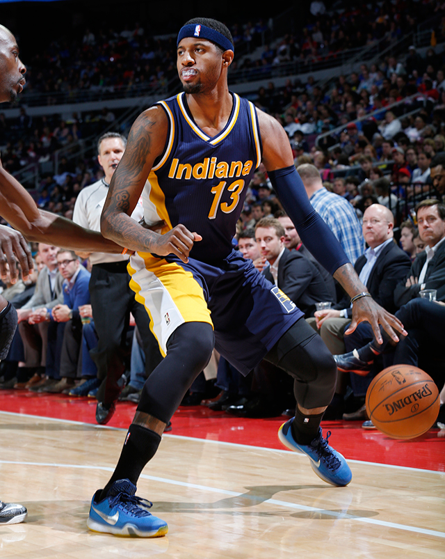 Indiana Pacers' Paul George suffers compound fracture to right leg