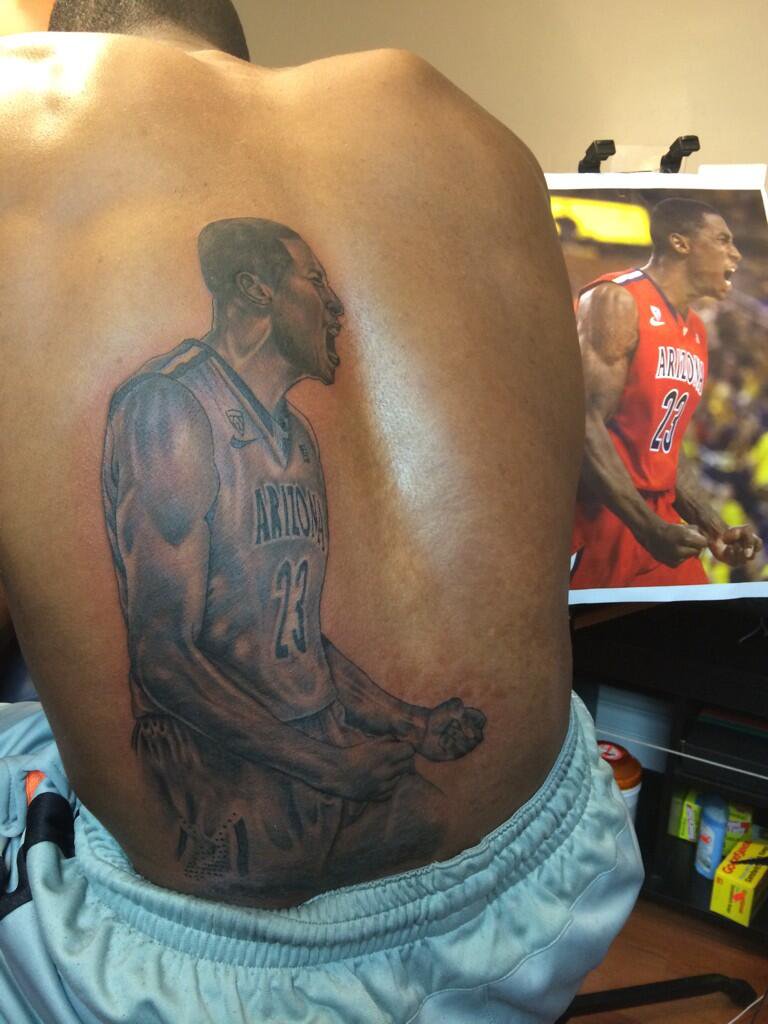 Rondae Hollis-Jefferson Has a Tattoo of Himself on His Back
