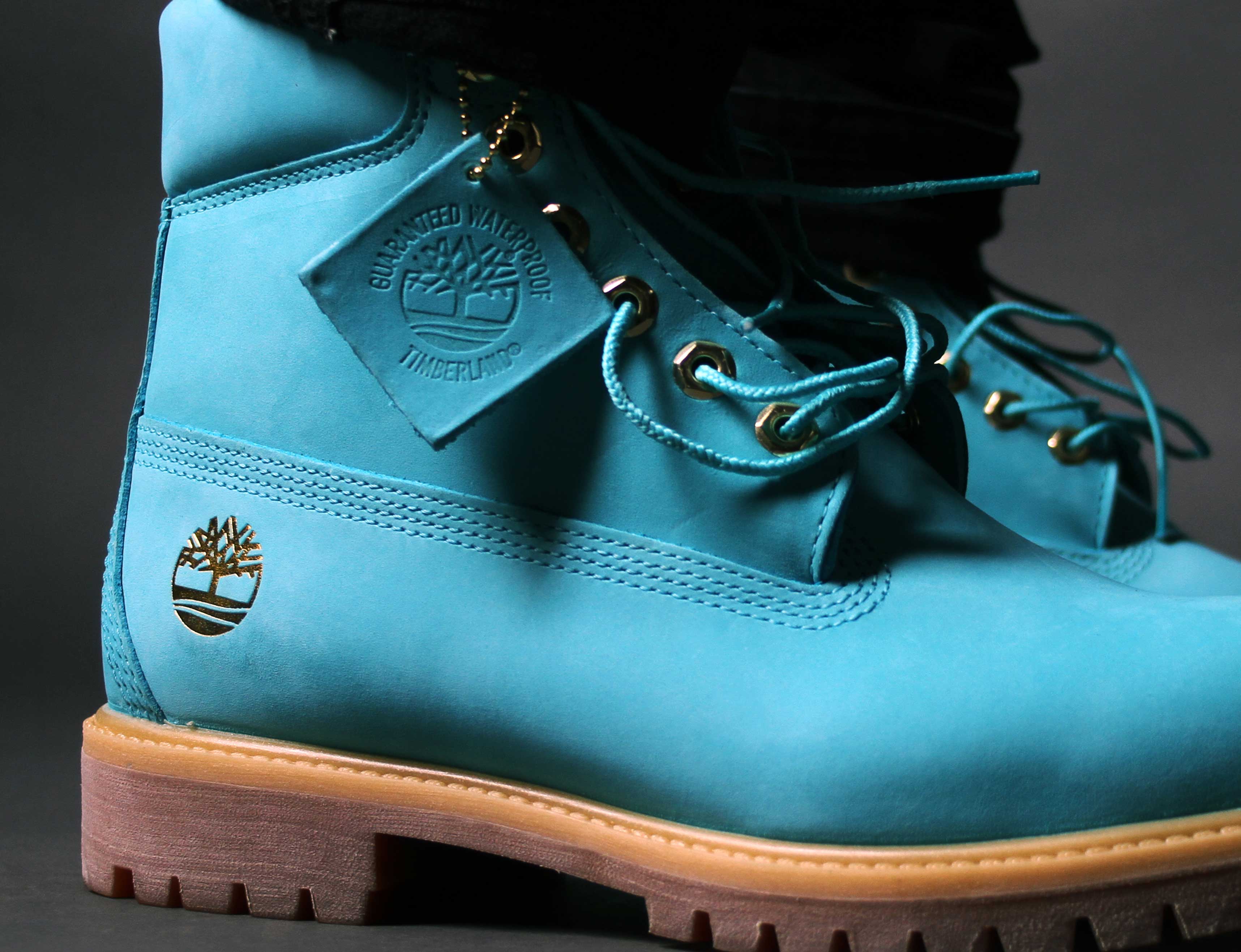 powder blue timberland boots