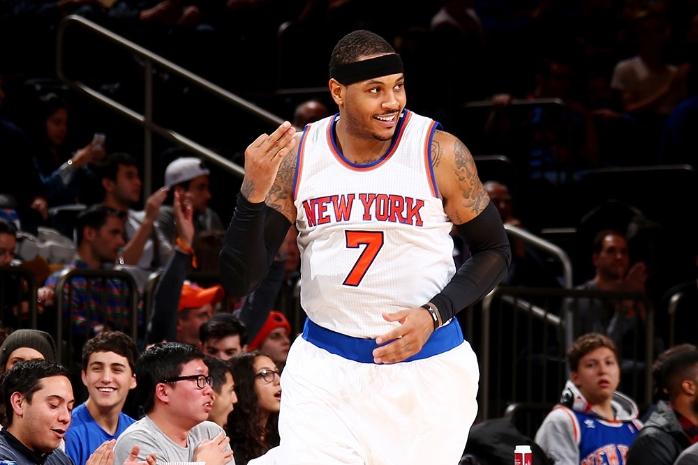 Carmelo Anthony has never played a better all-around game than he is right ...