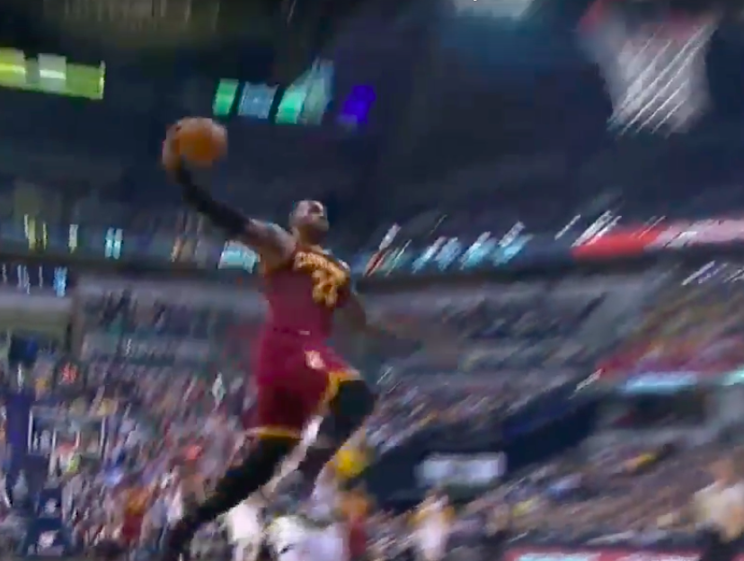 WATCH: LeBron James Steals from Paul George and Slams