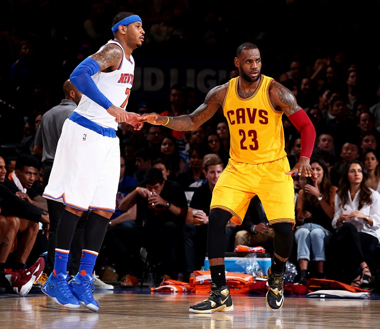 LeBron James Records Triple-Double in Duel with Carmelo Anthony (VIDEO)