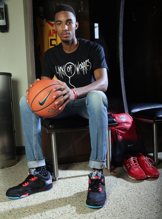 FORT WORTH, TX - APRIL 20: Terrance Ferguson on April 20, 2016 in Fort Worth, Texas. (Photo by Layne Murdoch)