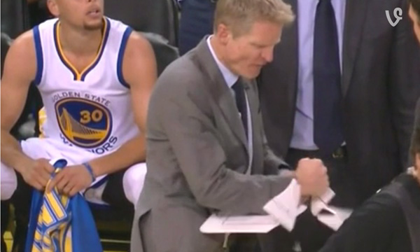 Warriors Coach Steve Kerr Destroys Clipboard (VIDEO) | SLAM