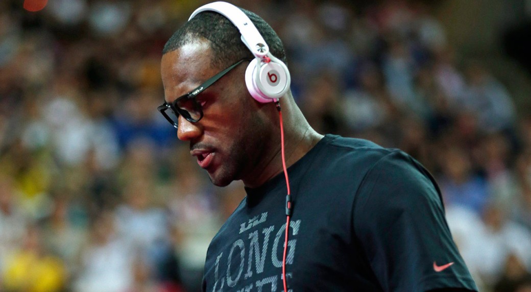 LeBron James gave the entire Cleveland Indians team custom Beats headphones  before Game 1 of the World Series