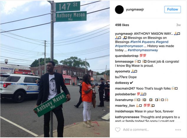 South Jamaica Street Renamed After Knicks Legend Anthony Mason