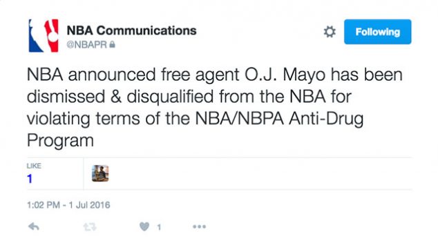 O.J. Mayo blames energy drink for positive drug test 