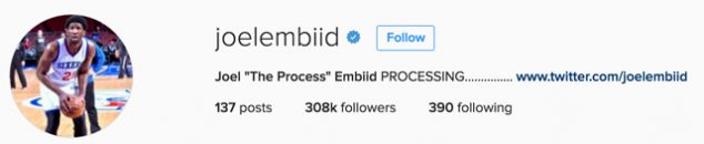 76ers star Joel Embiid seeks trademark for 'Trust the Process