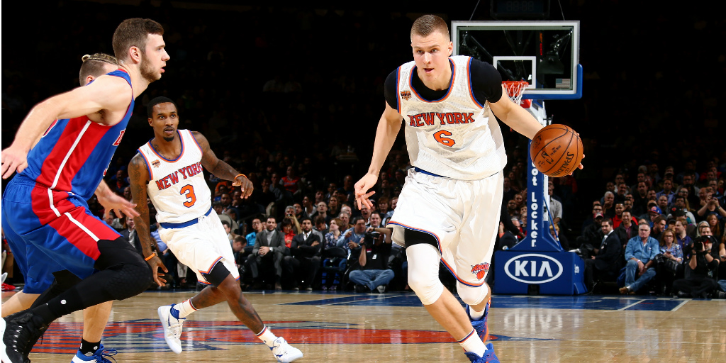 WATCH Kristaps Porzingis Torches Pistons For CareerHigh 35 Points