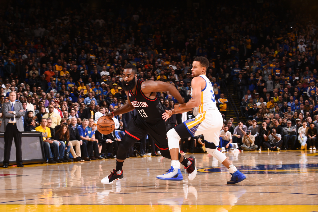 WATCH: James Harden Hangs Triple-Double on the Warriors