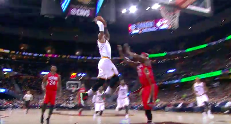 WATCH, LeBron James throws down monster dunk as Cleveland Cavaliers  attempt to mount comeback