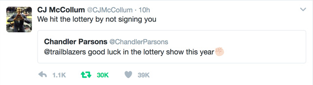 cj mccollum tweet