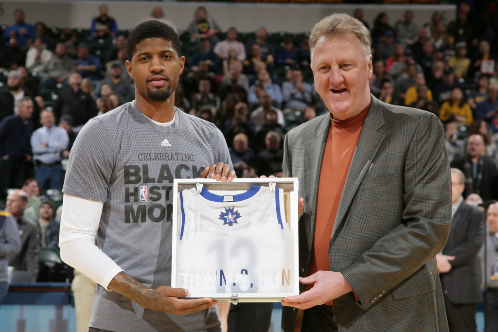 Paul George 'very happy' Larry Bird's back with Pacers