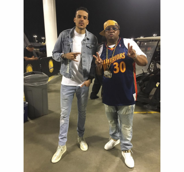 Who is this sitting with e-40 at the warriors game? : r/warriors