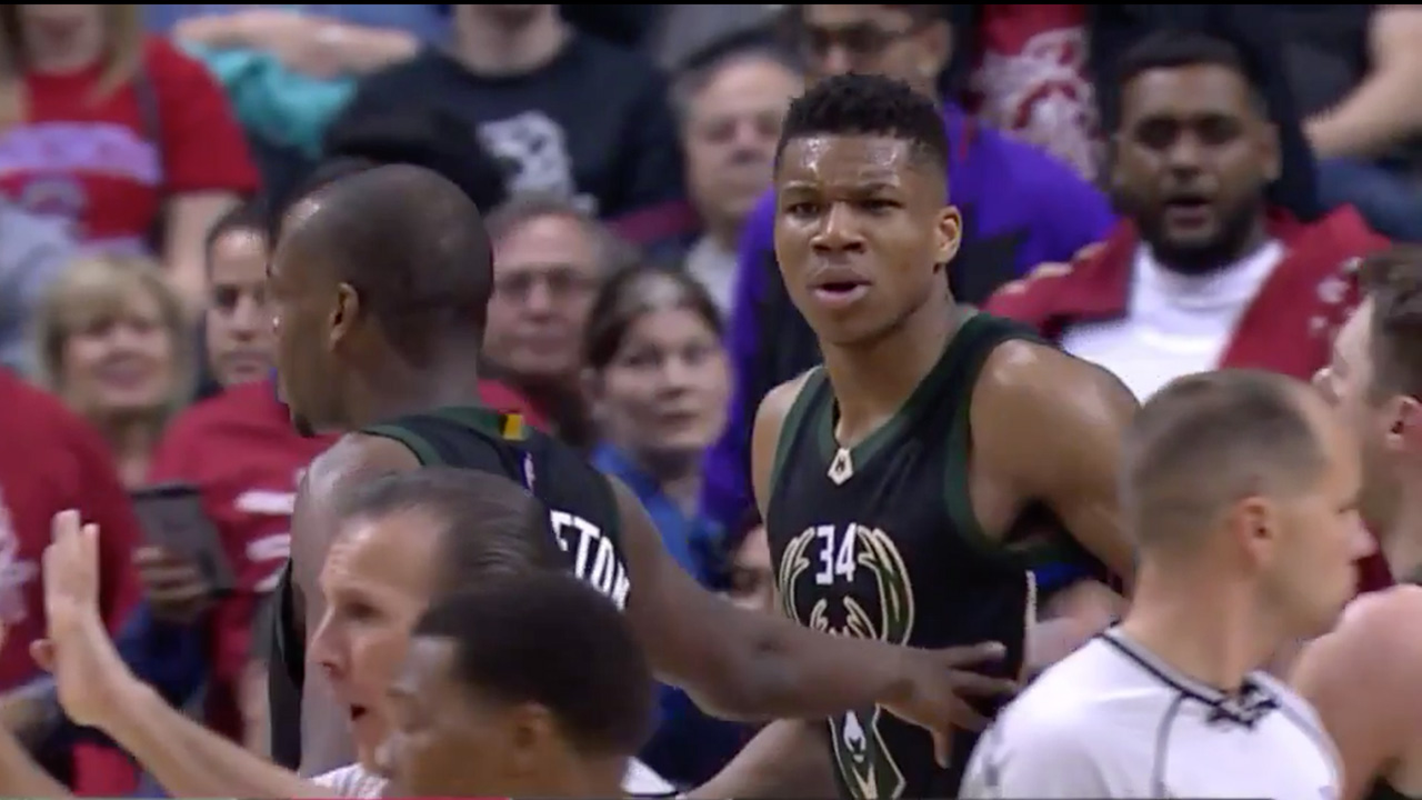 WATCH: Referee Calls Giannis Antetokounmpo For Controversial Technical Foul