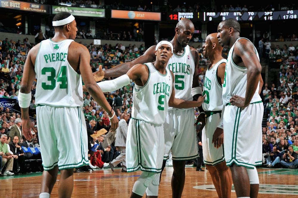 vigia: Kevin Garnett hospeda 2008 reunião do Celtics na Área 21