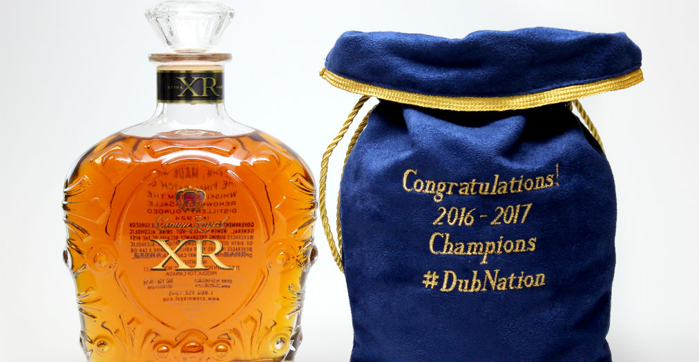 Mychal Thompson Gifts Klay Thompson Exclusive Crown Royal XR.