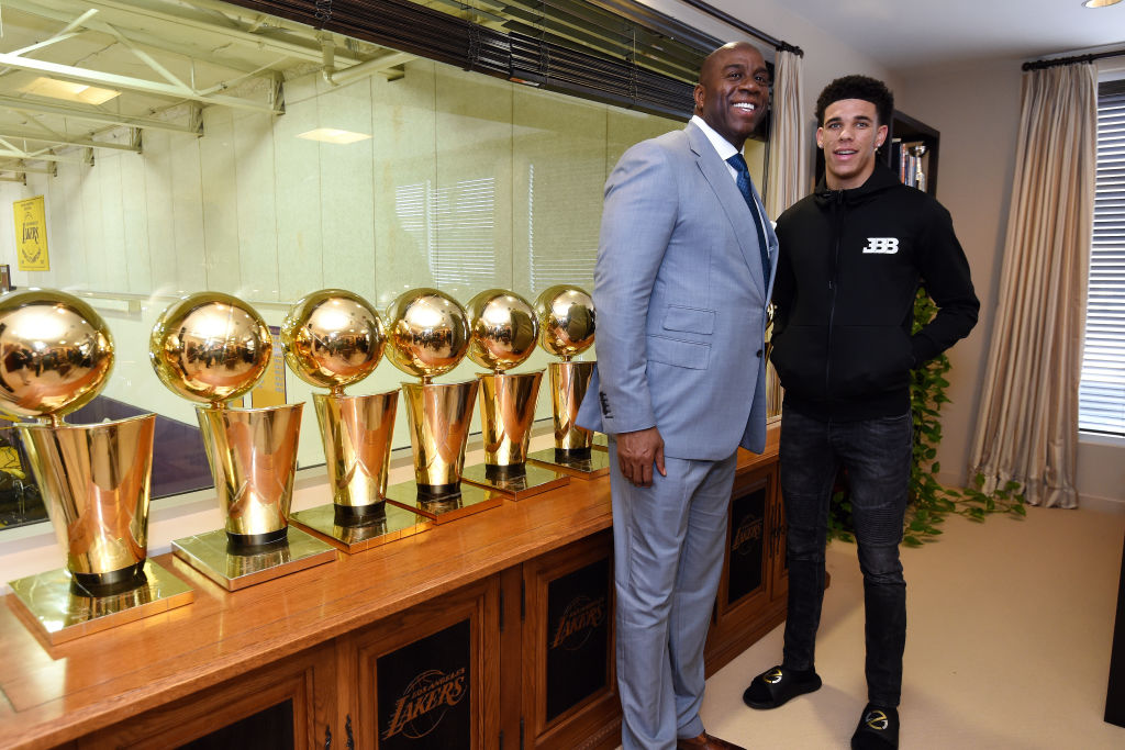 LOOK: Lonzo Ball has his own wall at Los Angeles Lakers team store