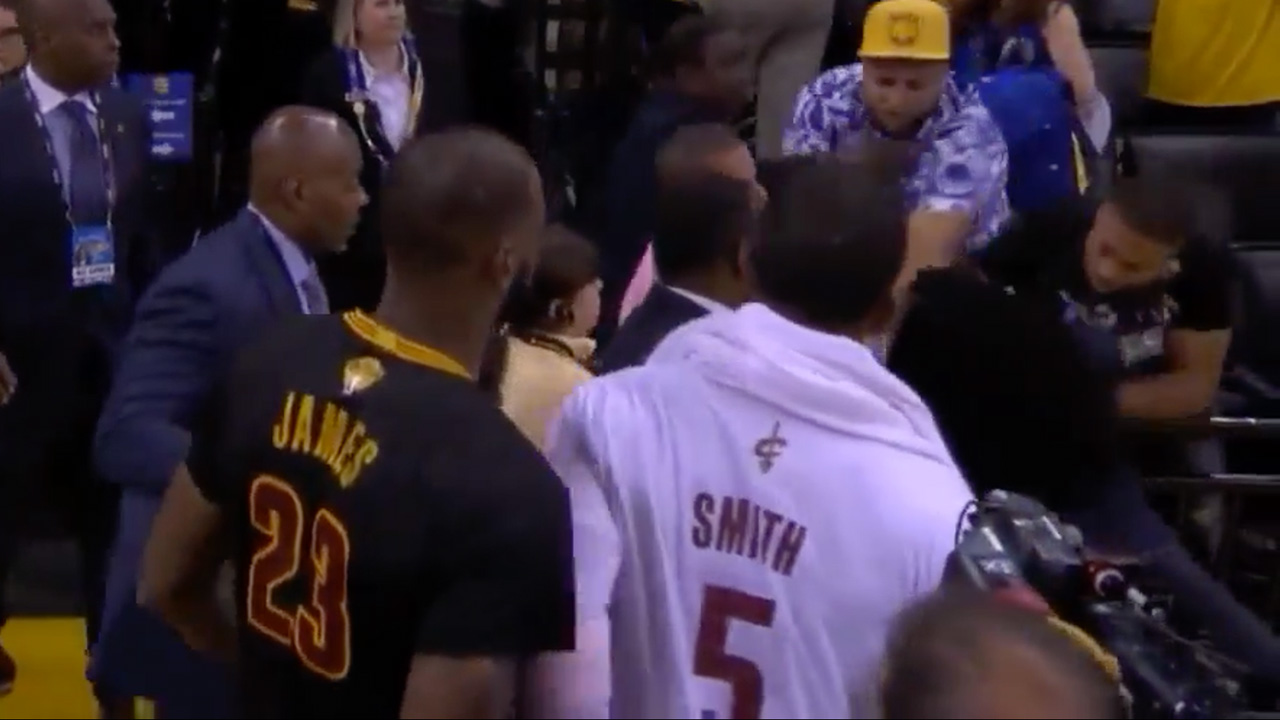 Watch Fight Erupts In Front Of Lebron James After Game 2 Watch Fight Erupts In Front Of Lebron James After Game 2