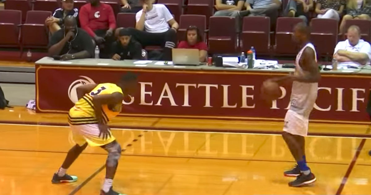 Jamal Crawford & His 19YearOld Son Eric Face off in ProAm Game