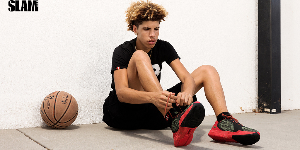 Where can I find the calf sleeves LaMelo is wearing in this photo