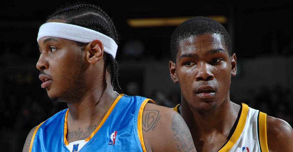 Rookie Kevin Durant Drops 37 Points Against Carmelo Anthony