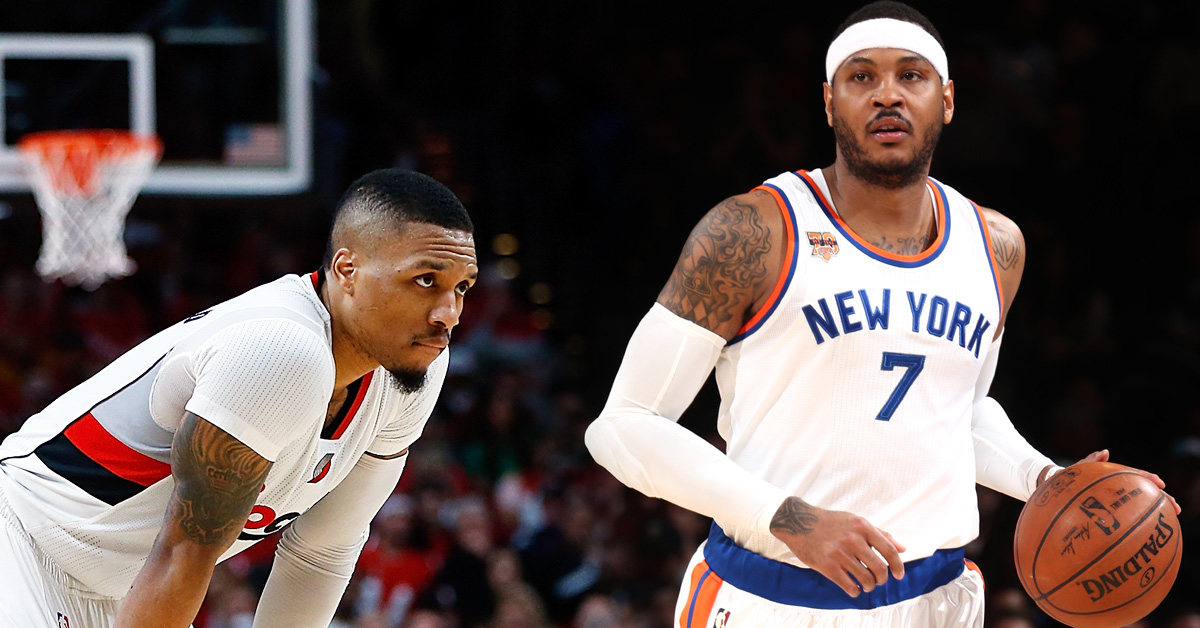 damian lillard carmelo anthony