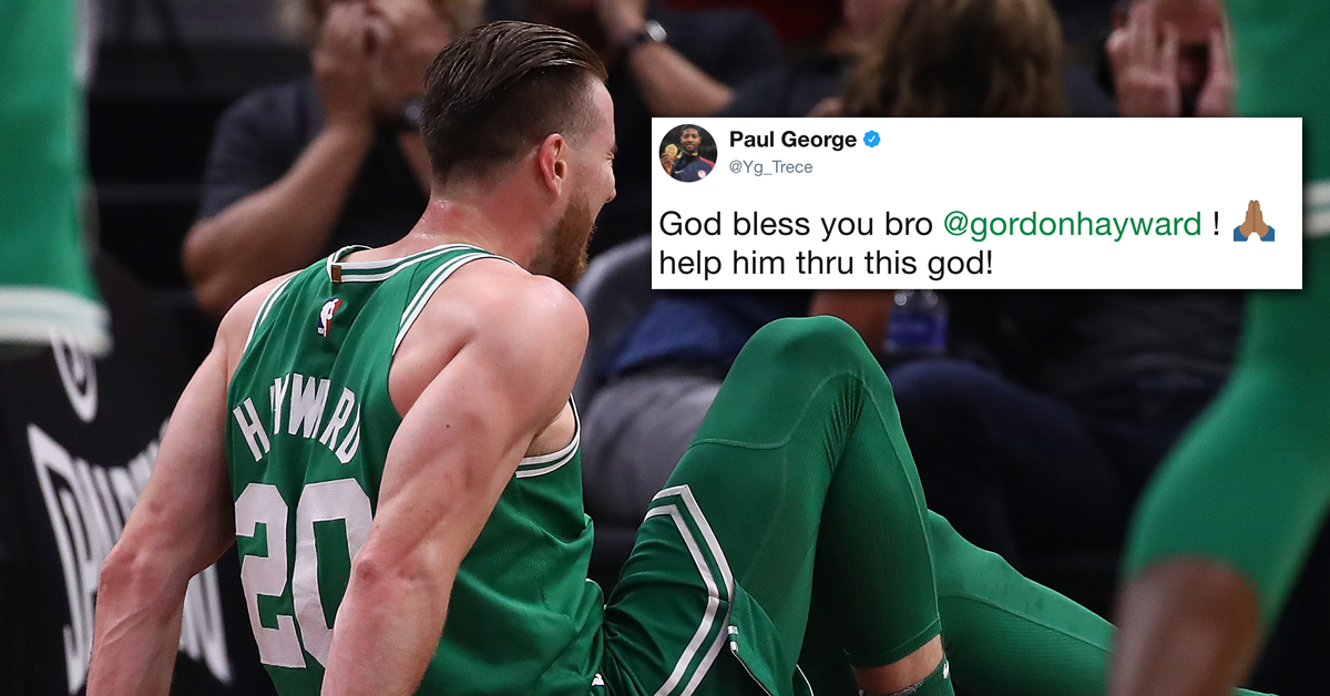 NBA Players REACT To Gordon Hayward BREAKING HIS LEG!