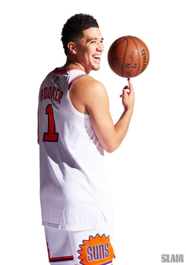 University of Kentucky recruit Devin Booker shoots a jump shot at