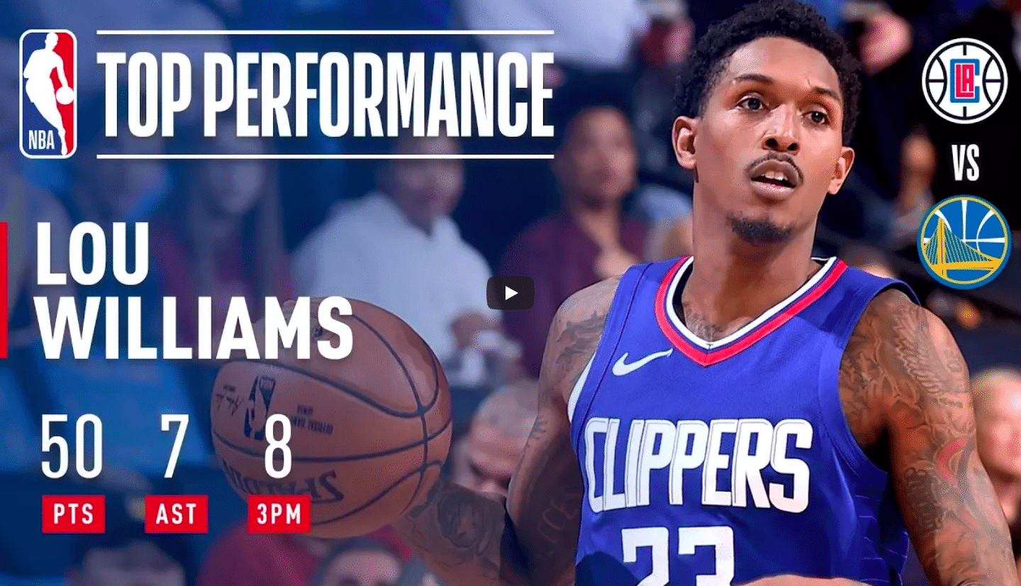 Lou Williams Drops 50 Points on the Warriors