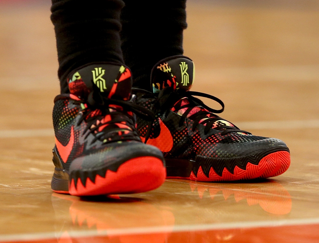 Sneaker Moments Kyrie Irving Brings The Nike Kyrie 1 To Madison Square   GettyImages 459965546 