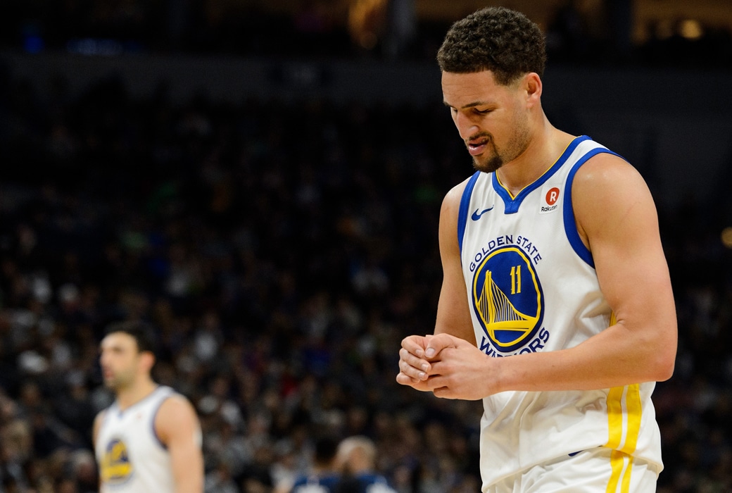 Report: Klay Thompson Has a Fractured Thumb