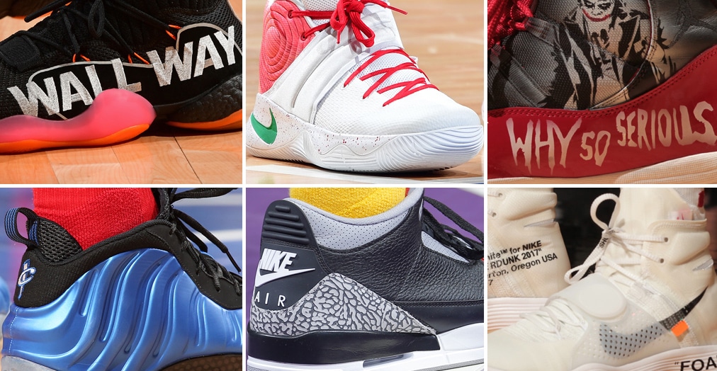 NBA Jordans on Court: Nick Young - Air Jordan 11 Low White/Purple Customs  - Air Jordans, Release Dates & More