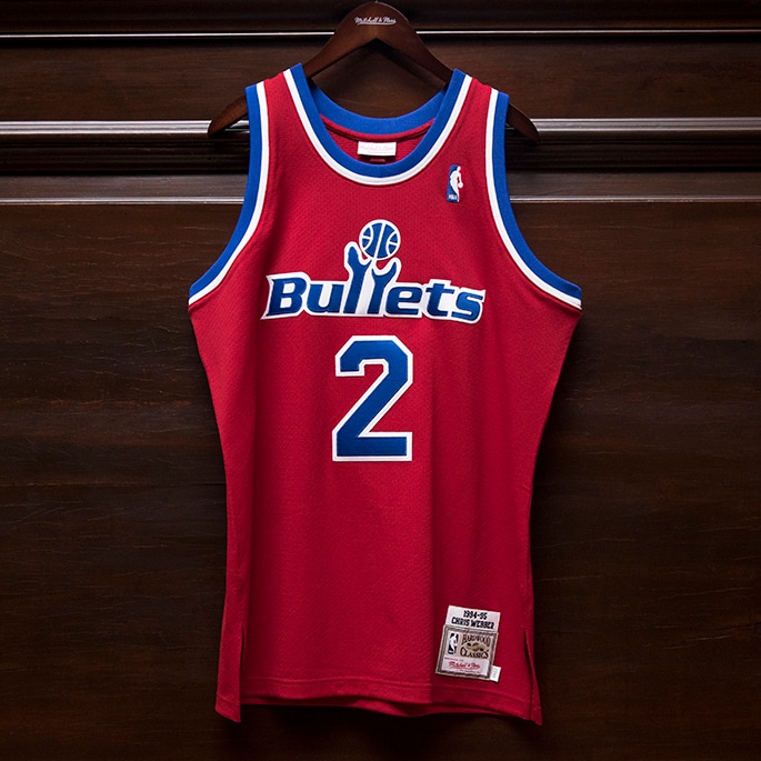 chris webber bullets jersey