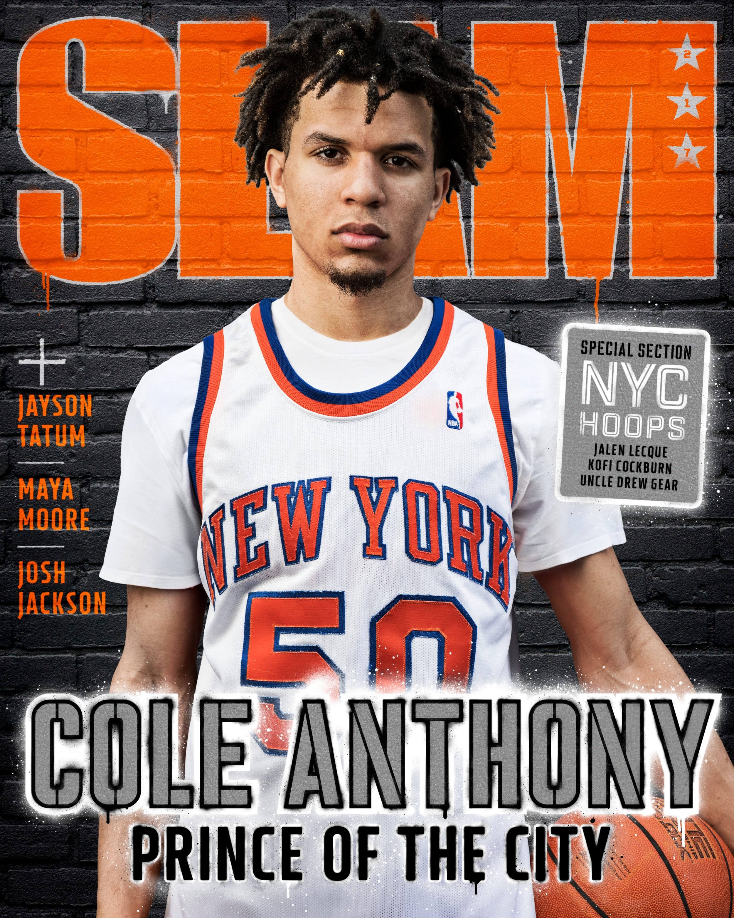 cole anthony basketball jersey