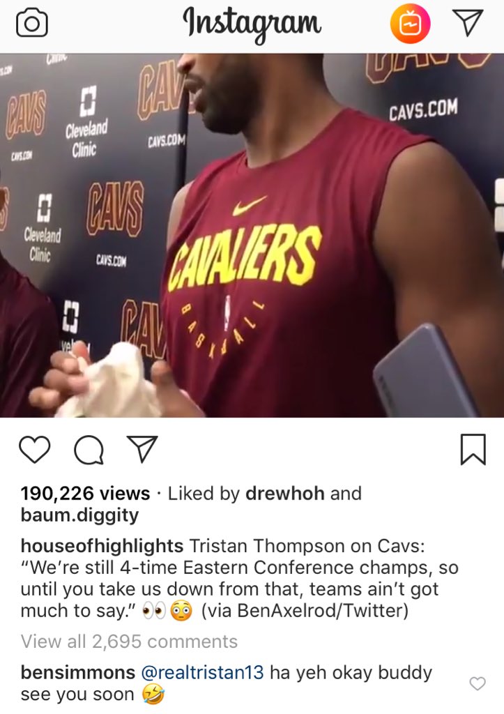 Cleveland Cavaliers: Tristan Thompson's tweet said it all